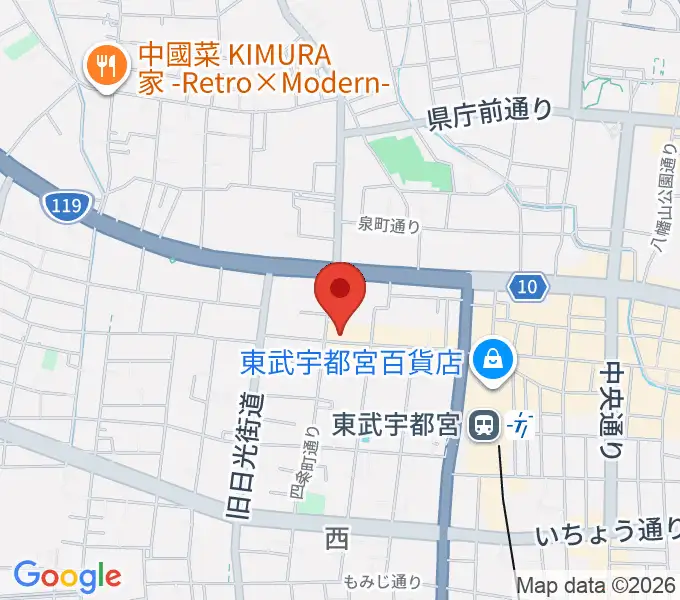 宇都宮HELLO DOLLYの地図