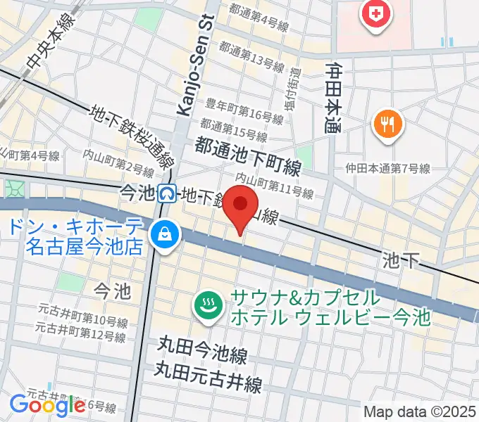 リフレクトスタジオ今池店の地図