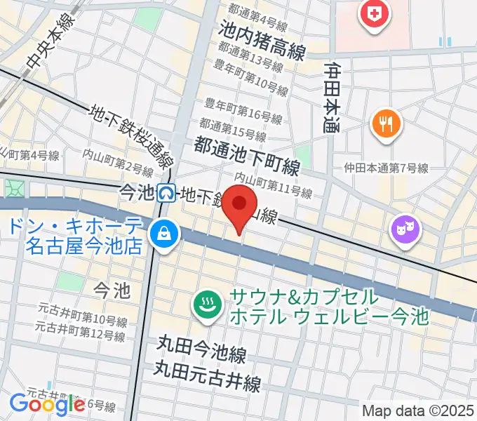 リフレクトスタジオ今池店の地図