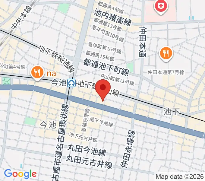 リフレクトスタジオ今池店の地図