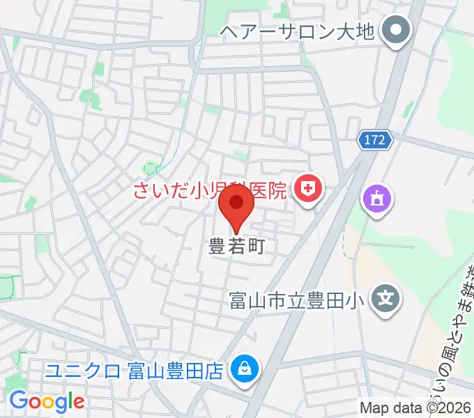 笹山友希予ピアノ教室の地図