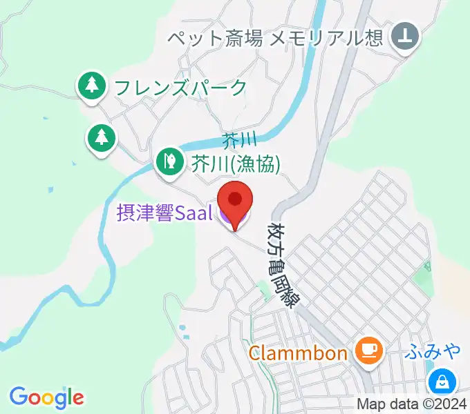 摂津響Saalの地図