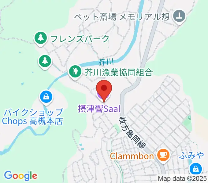 摂津響Saalの地図