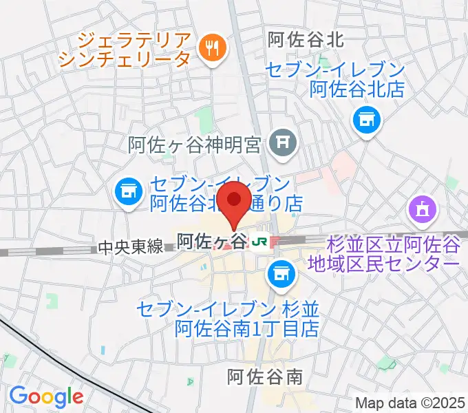 阿佐ヶ谷天の地図