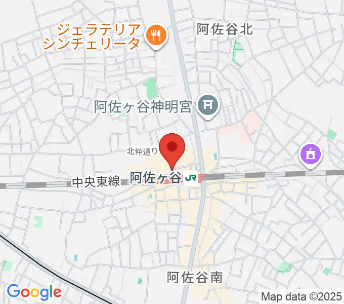 阿佐ヶ谷天の地図