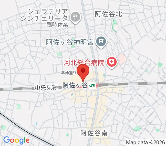 阿佐ヶ谷天の地図