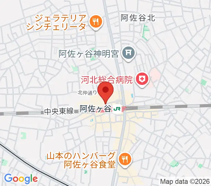 阿佐ヶ谷天の地図