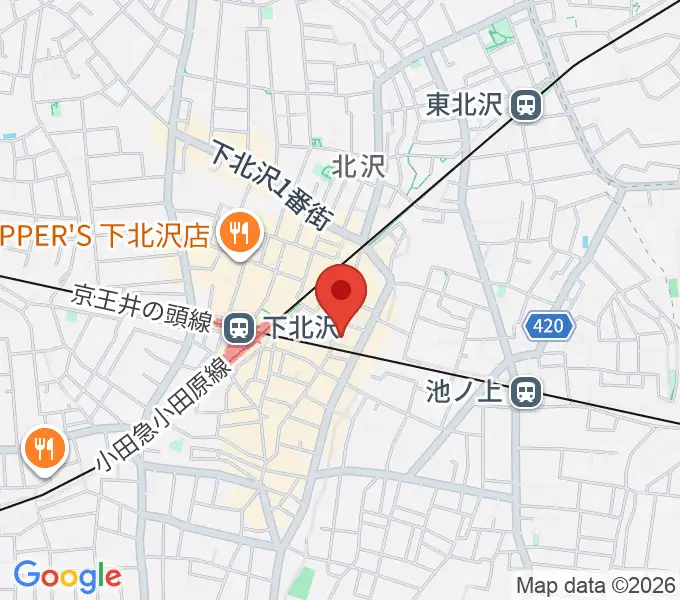 下北沢ろくでもない夜の地図