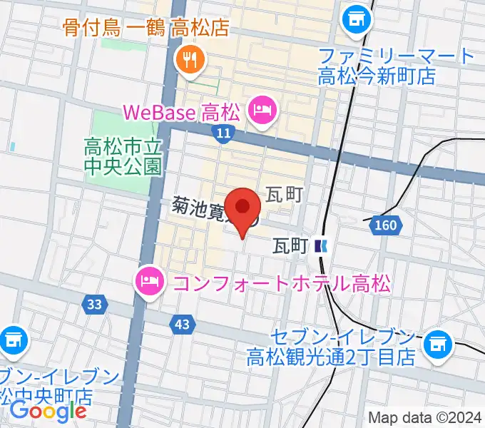 ヒッツギターズ＆ミュージックの地図