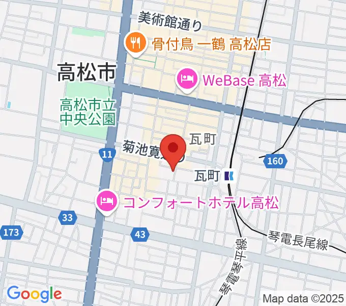 ヒッツギターズ＆ミュージックの地図