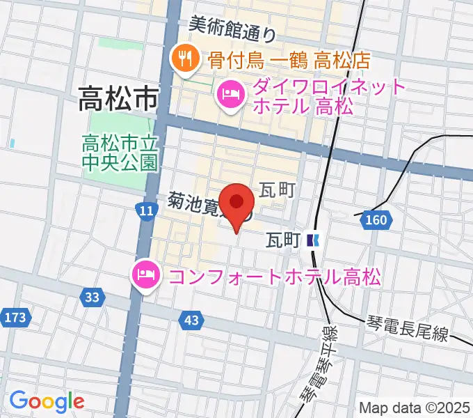 ヒッツギターズ＆ミュージックの地図