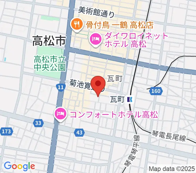 ヒッツギターズ＆ミュージックの地図