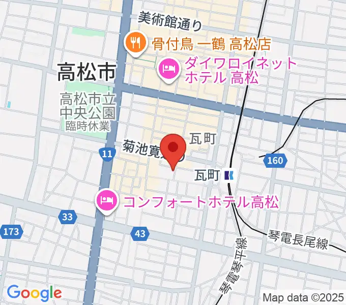 ヒッツギターズ＆ミュージックの地図