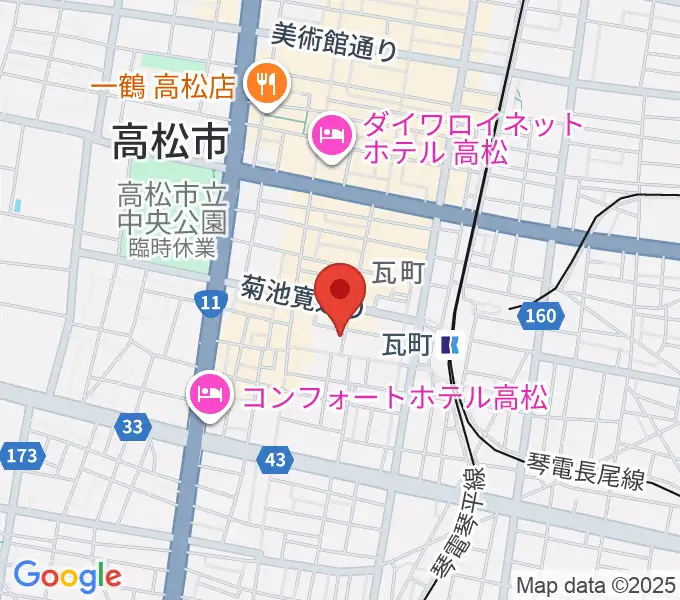 ヒッツギターズ＆ミュージックの地図