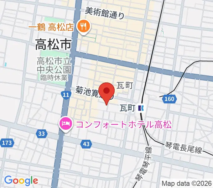 ヒッツギターズ＆ミュージックの地図