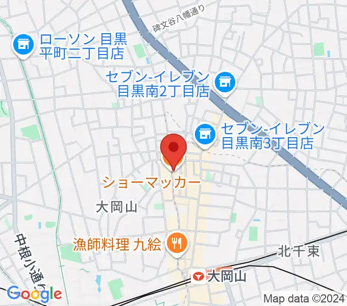 スクランブルスタジオ大岡山の地図