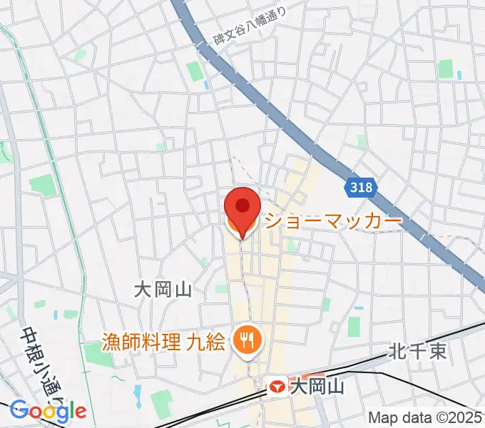 スクランブルスタジオ大岡山の地図