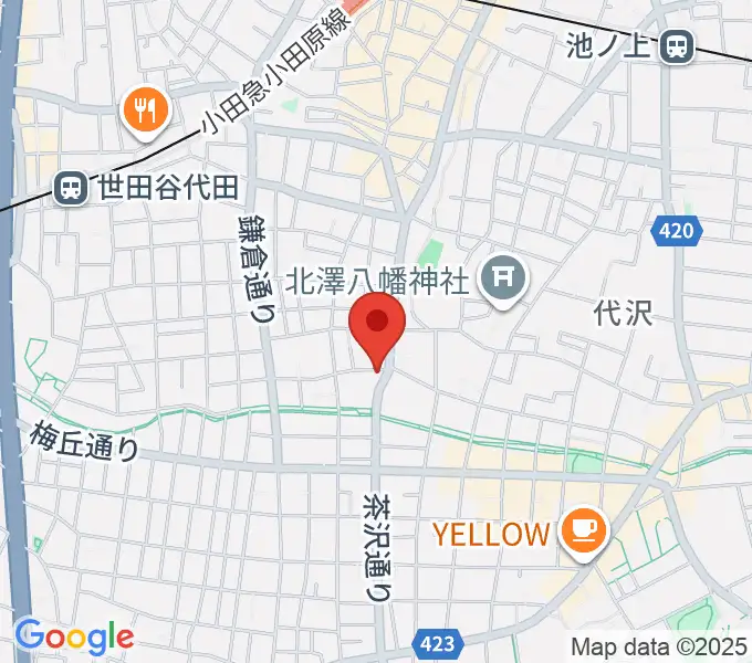 スクランブルズ代沢スタジオの地図