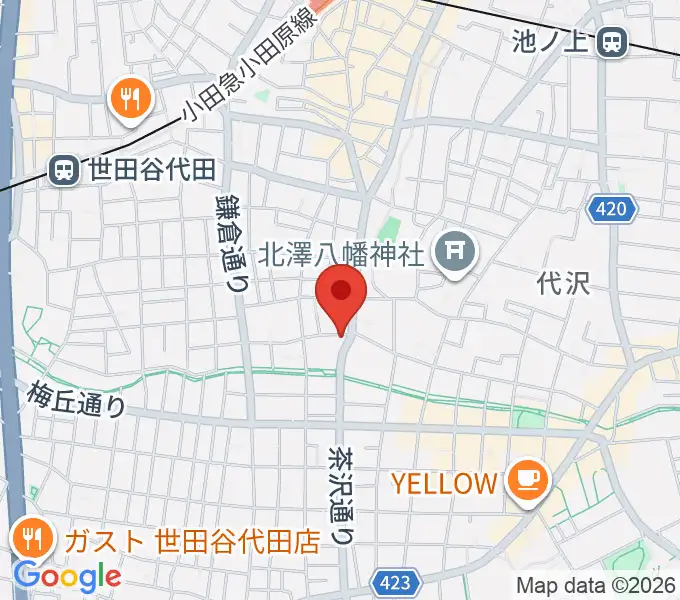 スクランブルズ代沢スタジオの地図