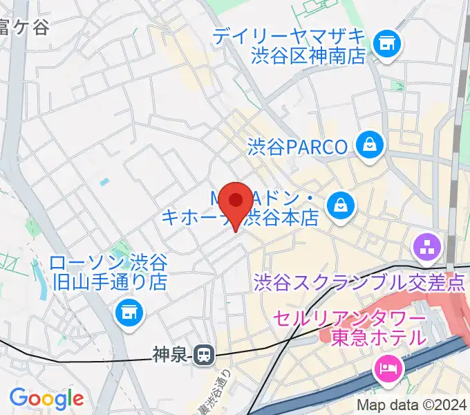 チェレステ・スタジオ松濤の地図