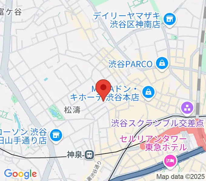 チェレステ・スタジオ松濤の地図