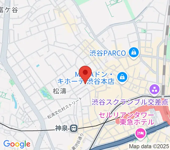チェレステ・スタジオ松濤の地図