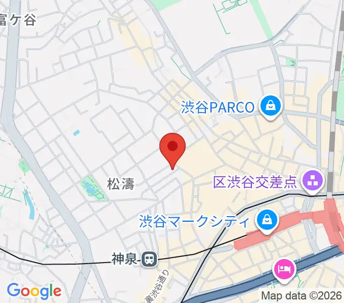 チェレステ・スタジオ松濤の地図