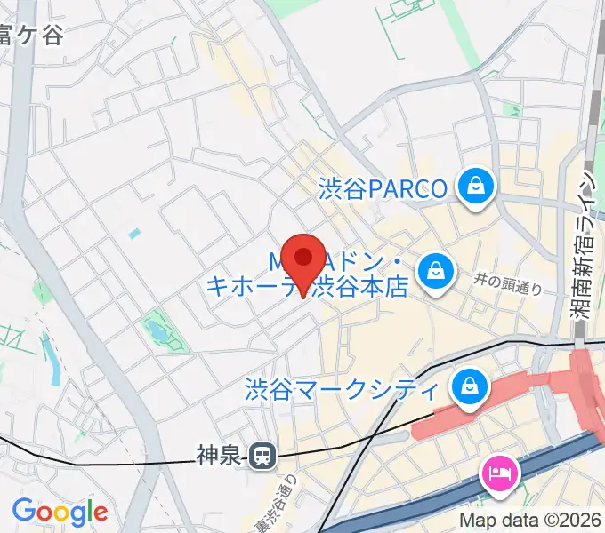 チェレステ・スタジオ松濤の地図