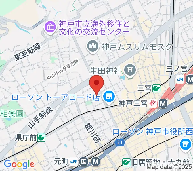 神戸三宮スタジオキキの地図