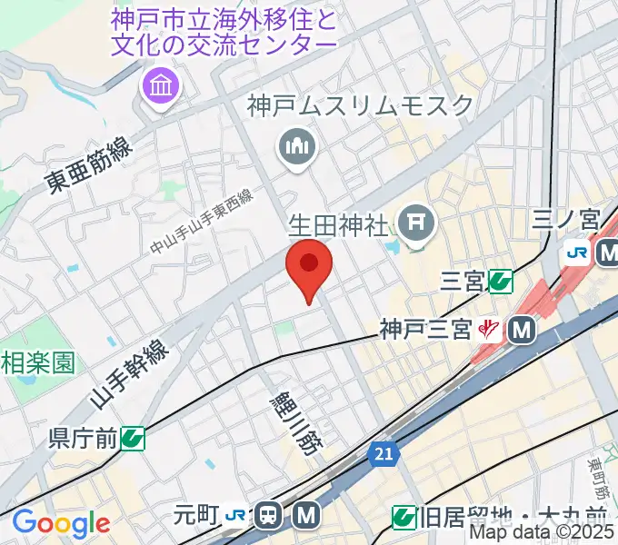 神戸三宮スタジオキキの地図