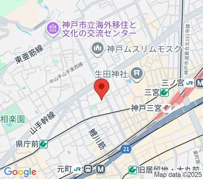 神戸三宮スタジオキキの地図