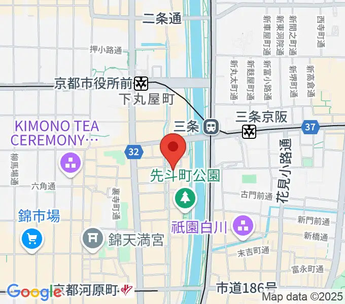 キツネ京都の地図
