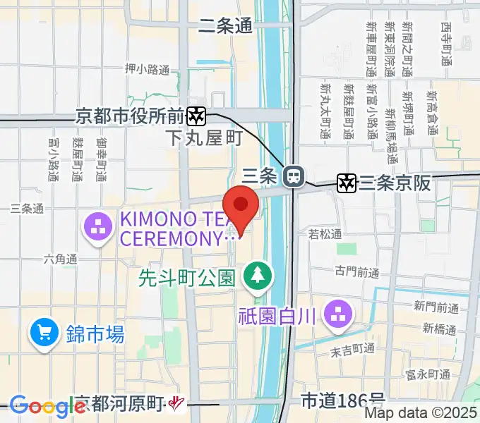 キツネ京都の地図