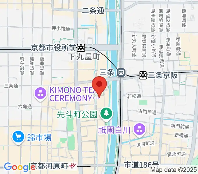 キツネ京都の地図