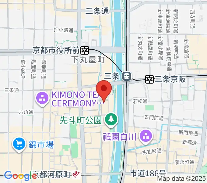 キツネ京都の地図