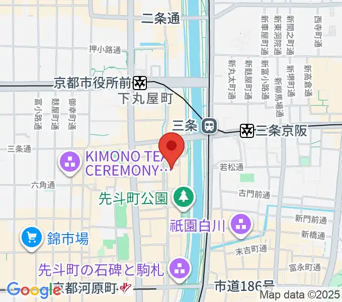 キツネ京都の地図