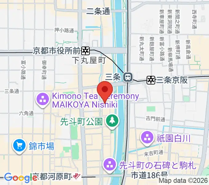 キツネ京都の地図