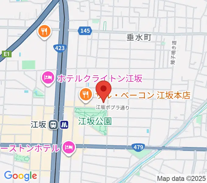 ESAKA HALLの地図