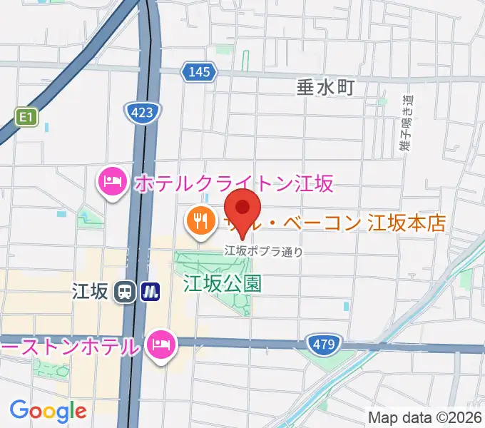 ESAKA HALLの地図