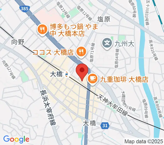 大橋ゴルビーの地図