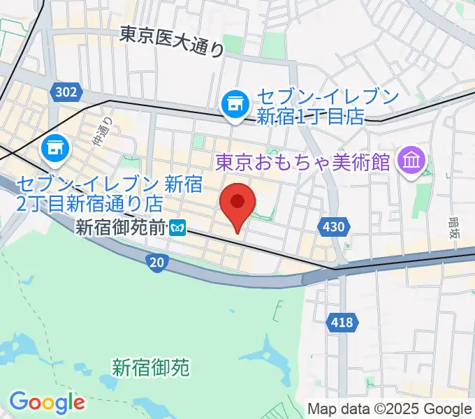 スタジオテイクワンの地図