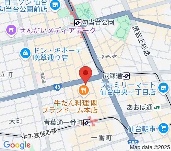 仙台クラブジャンクボックス[仙台フォーラスB2]の地図