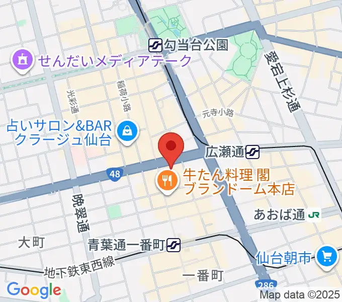 仙台クラブジャンクボックス[仙台フォーラスB2]の地図