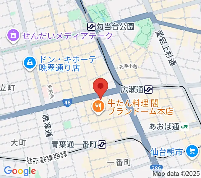 仙台クラブジャンクボックス[仙台フォーラスB2]の地図
