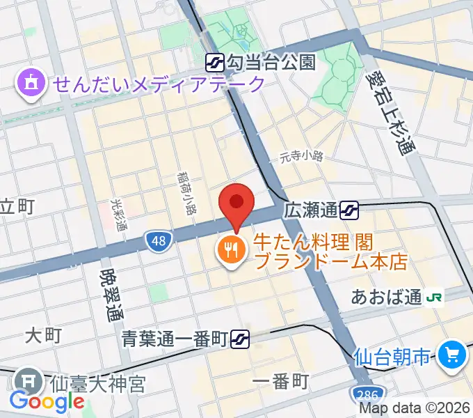 仙台クラブジャンクボックス[仙台フォーラスB2]の地図