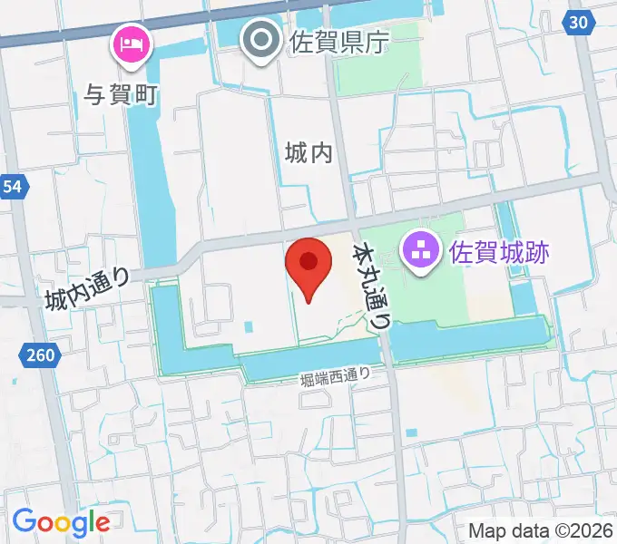 佐賀県立美術館の地図
