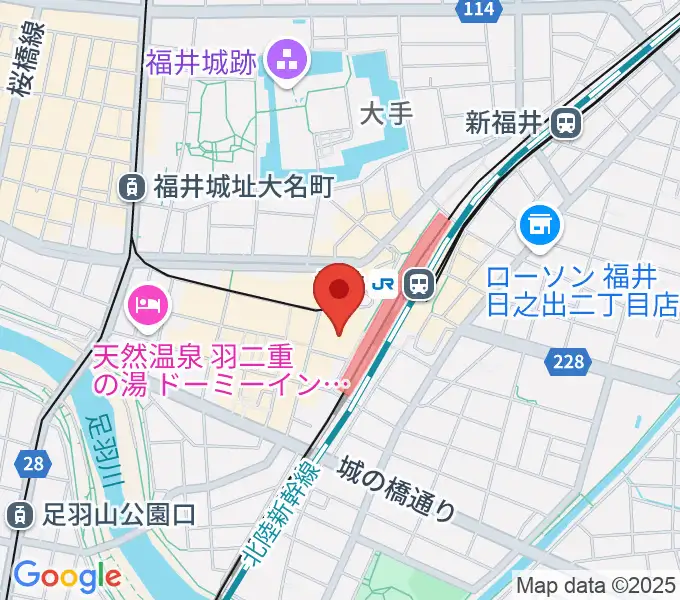 ハピリンホール・ハピテラスの地図