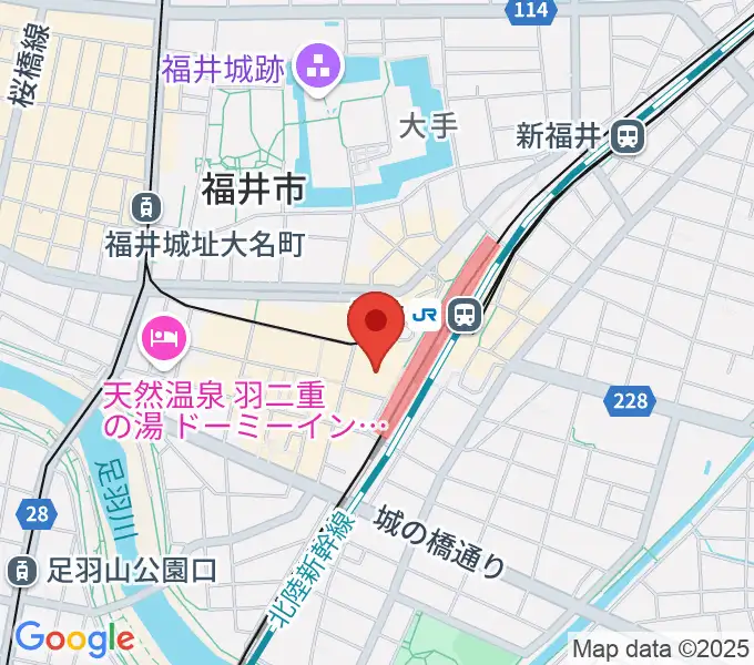 ハピリンホール・ハピテラスの地図