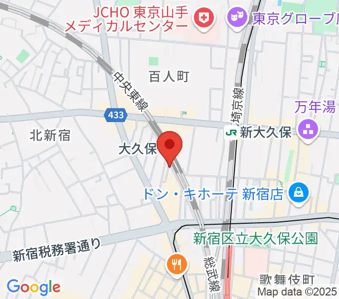 大久保ひかりのうまの地図