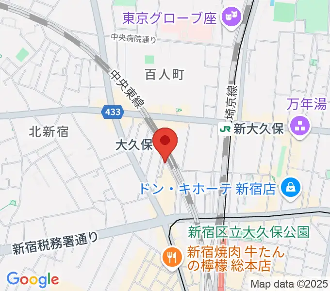 大久保ひかりのうまの地図